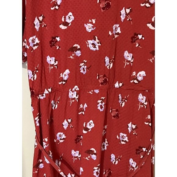 Boho Floral Button-Up Dress XXL Universal Thready Cottagecore vacation Resort - Picture 9 of 12